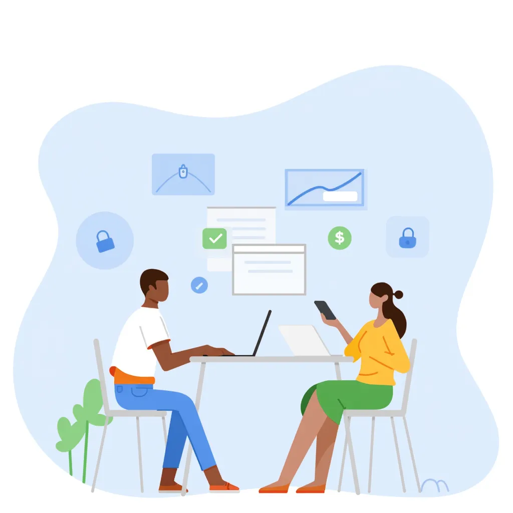 people open the virtual card payments on the computer and phone