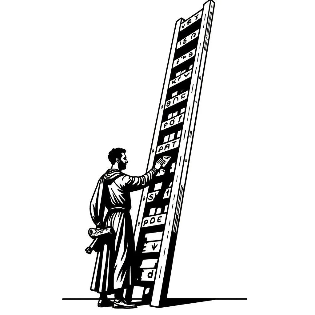 Byzantine Ladder with Greek Notation