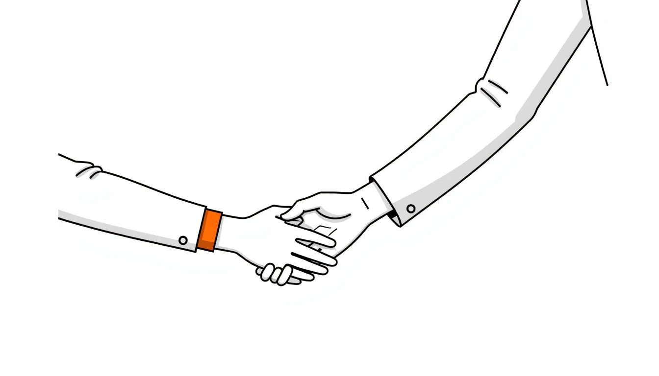 a doctors hand and a women patient hand (trust)