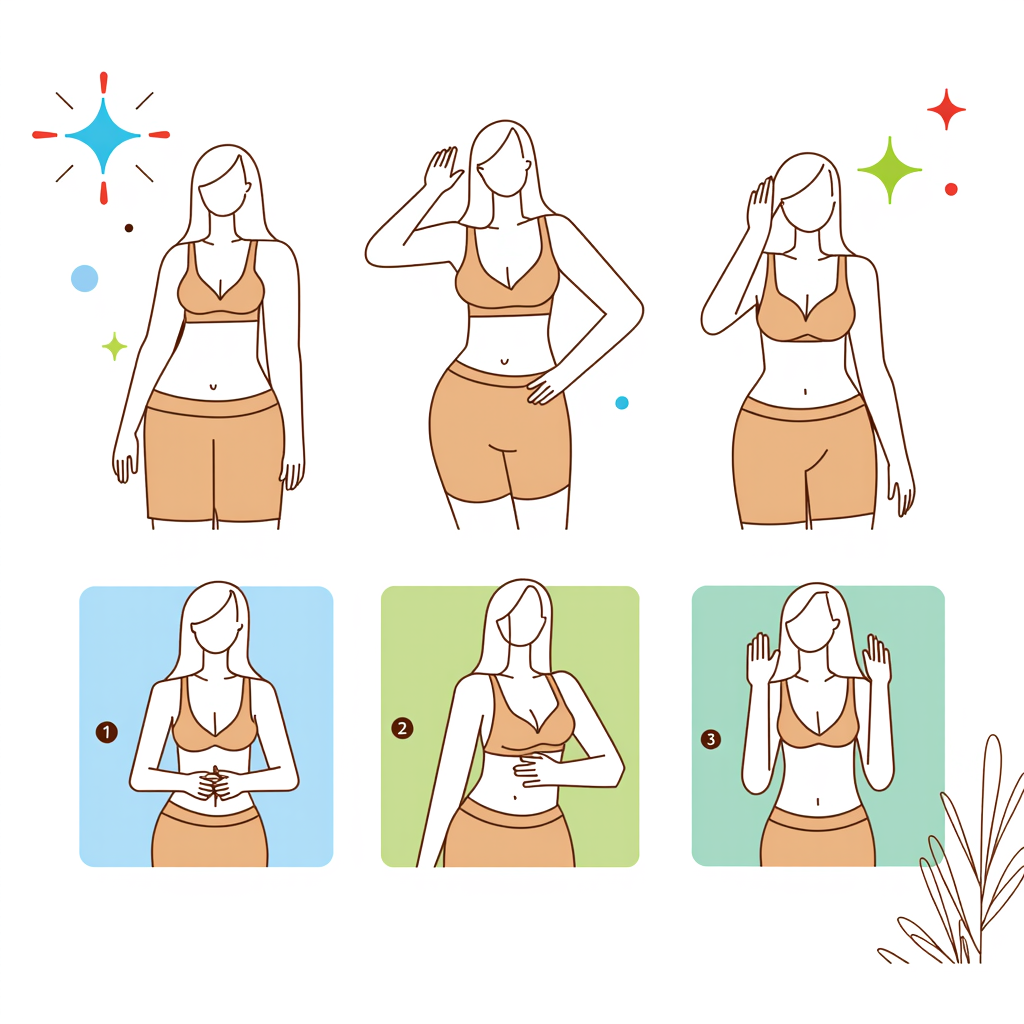 create an illustrations of how to wear a nubra by following these steps, the illustrations is outline only but the nubra is in beige color, and no straps
there are 5 steps:
1. flip the nubra cups outwards
2. Align the cups diagonally, where the centre of the cups is facing down
3. Stick following the curves of your underboobs, position your nips right in between the edges.
4.On the other side, push your bust where the nips fall in between the edges and stick on it.
5.Push both of your curves to the centre and let it adhere properly.