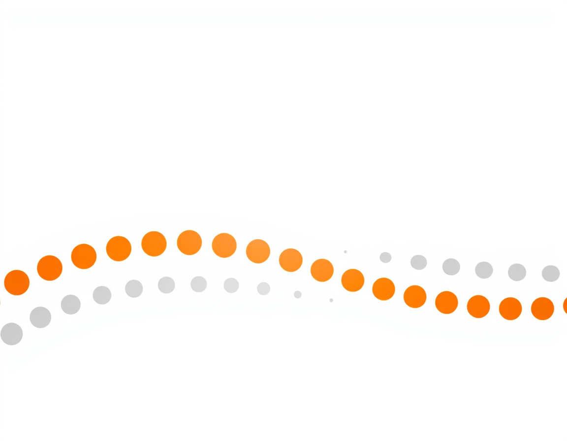 Circles positioned along an arc showing the keyframes of a bouncing motion